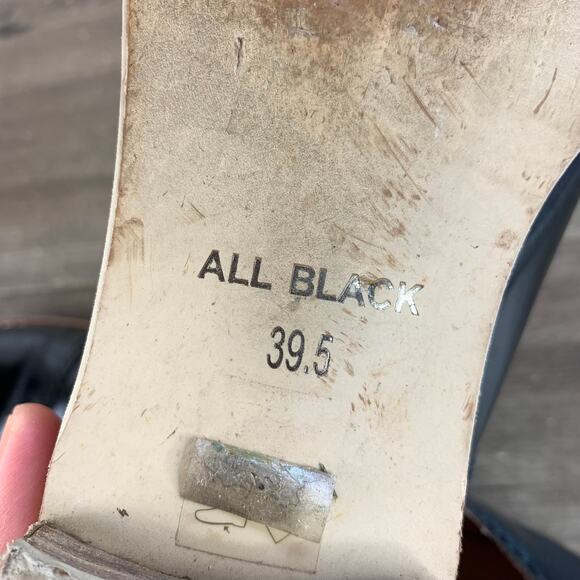 Antropologie All Black Mens Dress Shoes Double Monk Strap Loafers 6.5 US 39.5 EU - Picture 7 of 10